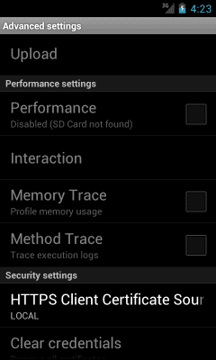 Capture d'écran de l'application Sybase Hybrid Web Container - #3
