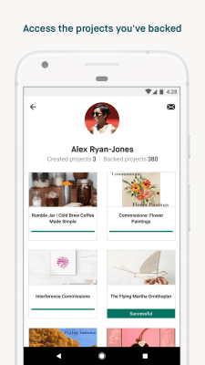 Capture d'écran de l'application Kickstarter - #4