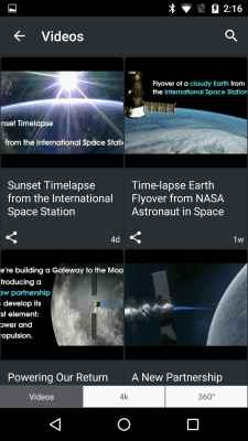 Capture d'écran de l'application NASA App - #4