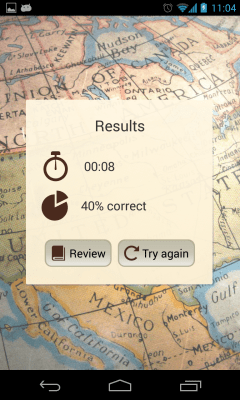 Capture d'écran de l'application 50 States - #7