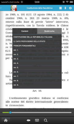Capture d'écran de l'application Législation en Italie - #5