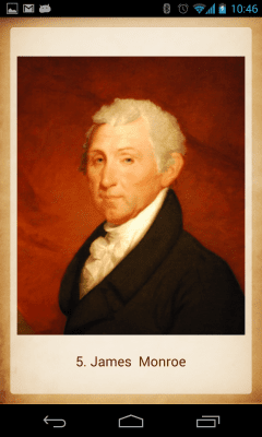 Capture d'écran de l'application U.S. Presidents - #4