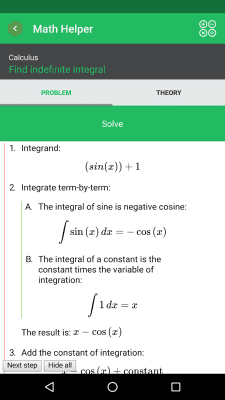 Capture d'écran de l'application Math Helper Lite - #3
