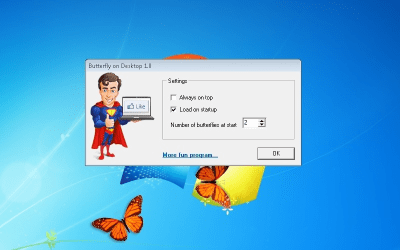 Capture d'écran de l'application Butterfly On Desktop - #2