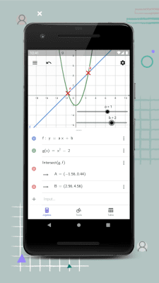 Capture d'écran de l'application GeoGebra Graphing Calculator - #1