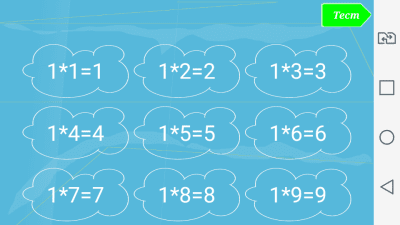 Capture d'écran de l'application Table de multiplication Nouveau - #2