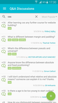 Capture d'écran de l'application Apprendre le CSS - #6