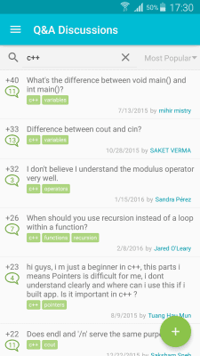 Capture d'écran de l'application Apprendre le C++ - #7