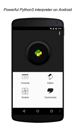 Capture d'écran de l'application QPython 3L - Python for Android - #1