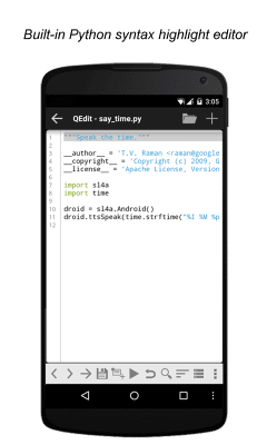 Capture d'écran de l'application QPython 3L - Python for Android - #2