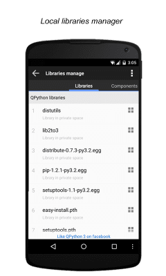 Capture d'écran de l'application QPython 3L - Python for Android - #4