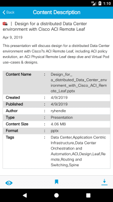 Capture d'écran de l'application Cisco TKL - #5