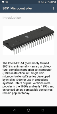 Capture d'écran de l'application 8051 Microcontroller Programming - #2