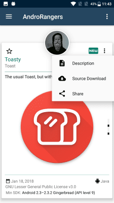 Capture d'écran de l'application Geeks of Android - #5