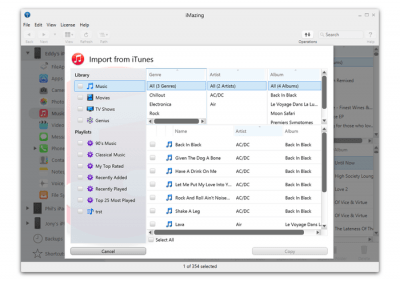 Capture d'écran de l'application iMazing - #3