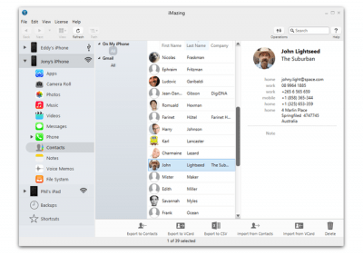 Capture d'écran de l'application iMazing - #4