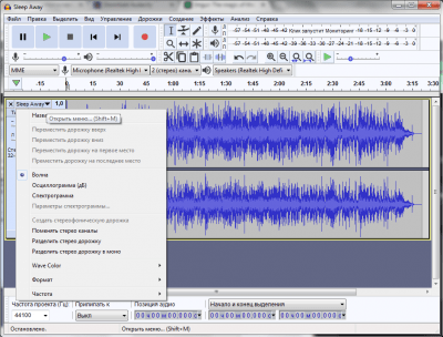 Capture d'écran de l'application Audacity pour Windows - #4