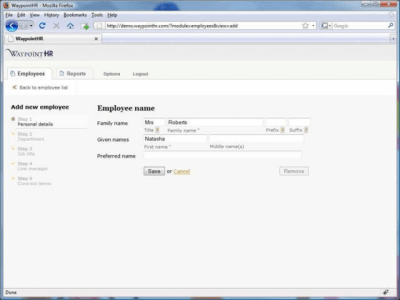 Capture d'écran de l'application WaypointHR - #4