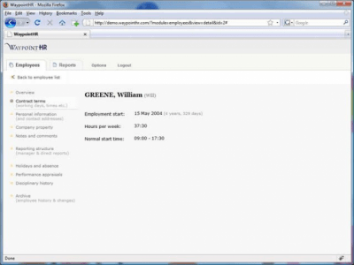 Capture d'écran de l'application WaypointHR - #6
