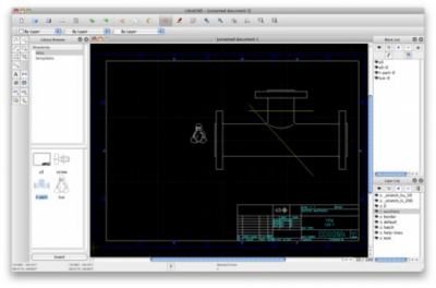 Capture d'écran de l'application LibreCAD - #1