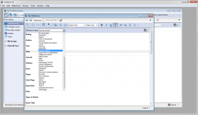 Capture d'écran de l'application EndNote - #6