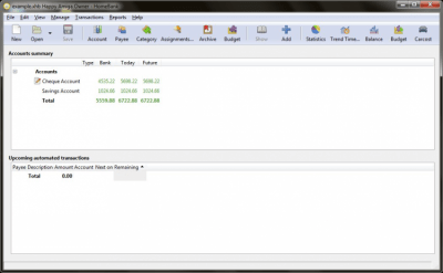 Capture d'écran de l'application HomeBank - #3