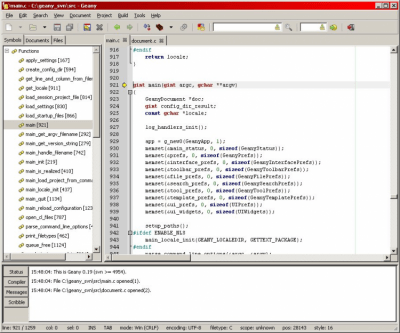 Capture d'écran de l'application Geany - #6