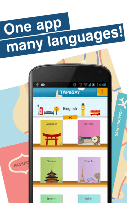 Capture d'écran de l'application Tap & Say - Travel Phrasebook - #1