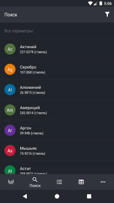 Capture d'écran de l'application Le tableau de Mendeleïev - Chimie - #5