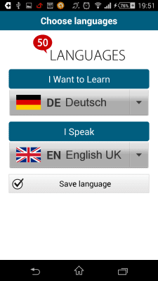 Capture d'écran de l'application Allemand 50 langues - #2