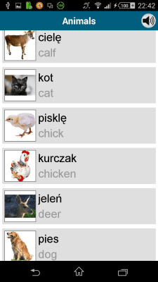 Capture d'écran de l'application Polonais 50 langues - #7