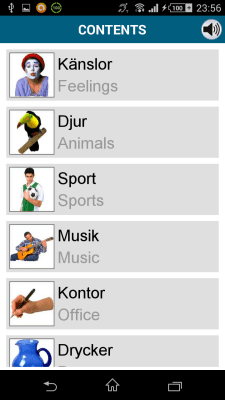 Capture d'écran de l'application Suédois 50 langues - #6