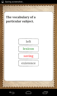 Capture d'écran de l'application Words, words, words! - #3
