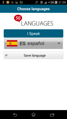 Capture d'écran de l'application Anglais 50 langues - #2
