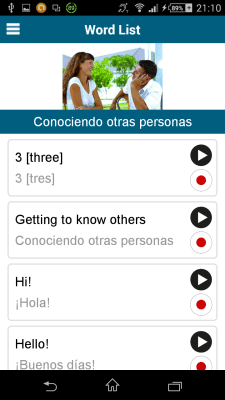 Capture d'écran de l'application Anglais 50 langues - #5
