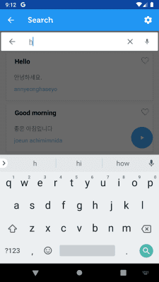Capture d'écran de l'application Learn Korean Phrasebook - #5