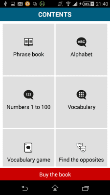 Capture d'écran de l'application Français 50 langues - #2