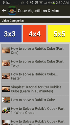 Capture d'écran de l'application Les algorithmes du Rubik's Cube et plus encore - #5