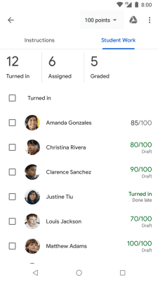 Capture d'écran de l'application Google Classroom - #4
