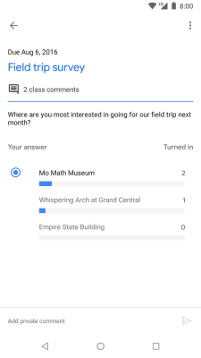 Capture d'écran de l'application Google Classroom - #5