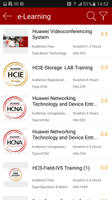 Capture d'écran de l'application Huawei Learning - #2