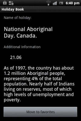 Capture d'écran de l'application Félicitations - #7