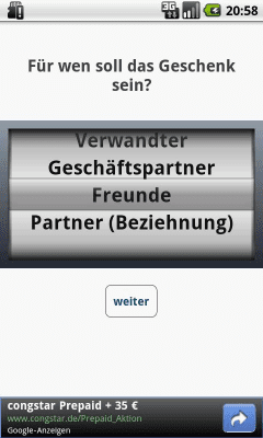 Capture d'écran de l'application Geschenke-Ratgeber - #2