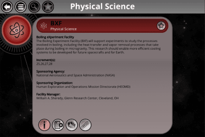 Capture d'écran de l'application Space Station Research Xplorer - #4