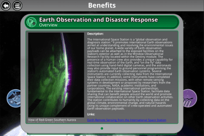 Capture d'écran de l'application Space Station Research Xplorer - #8