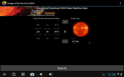 Capture d'écran de l'application Images SOHO du soleil - #2