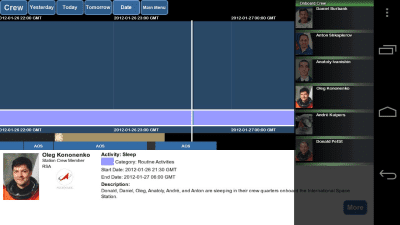 Capture d'écran de l'application ISSLive - #3
