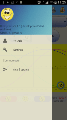 Capture d'écran de l'application Compatibilité des biorythmes avec le pronostic - #5