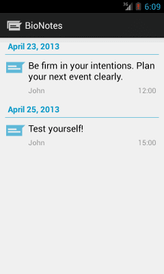 Capture d'écran de l'application BioRhythms - #5
