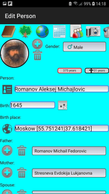 Capture d'écran de l'application Arbre généalogique de la famille - #2